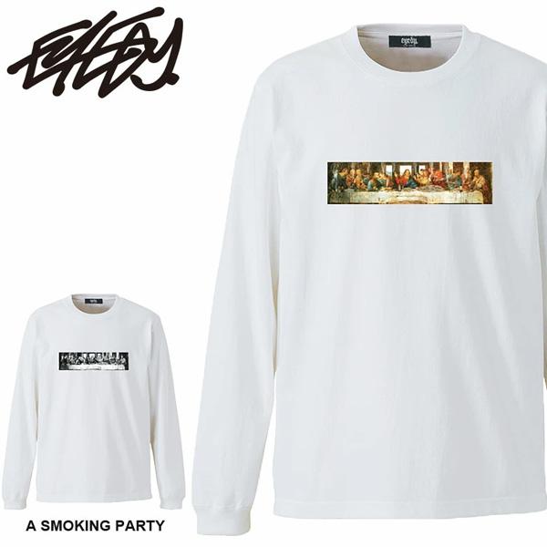 EYEDY アイディ プリント 長袖Tシャツ スモーキングパーティ 長T ロンT メンズ EYE-L...