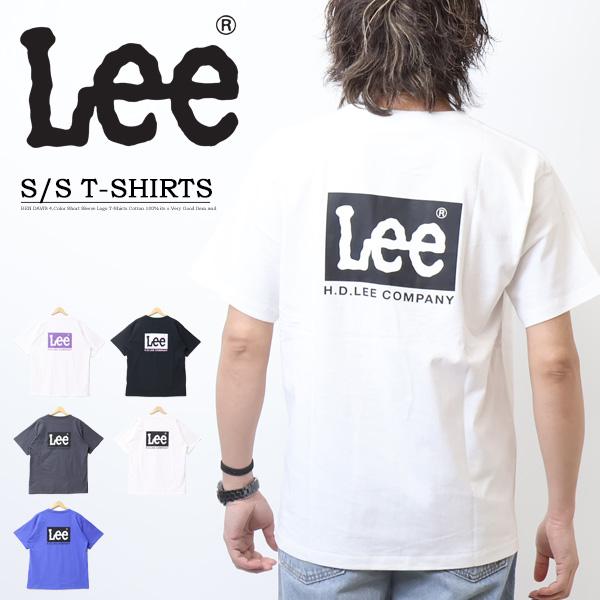 Lee リー ロゴ刺繍 バックプリント 半袖Tシャツ メンズ レディース ユニセックス 半T LT3...