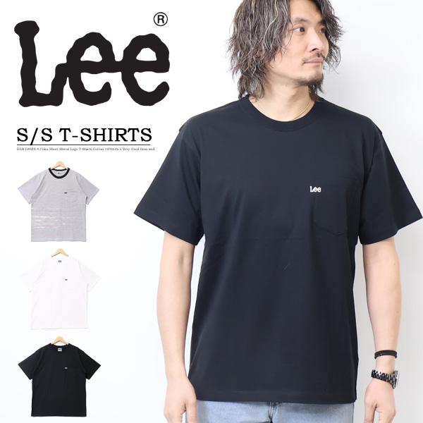 Lee リー ロゴ刺繍 胸ポケット 半袖Tシャツ メンズ レディース ユニセックス Lee LT31...