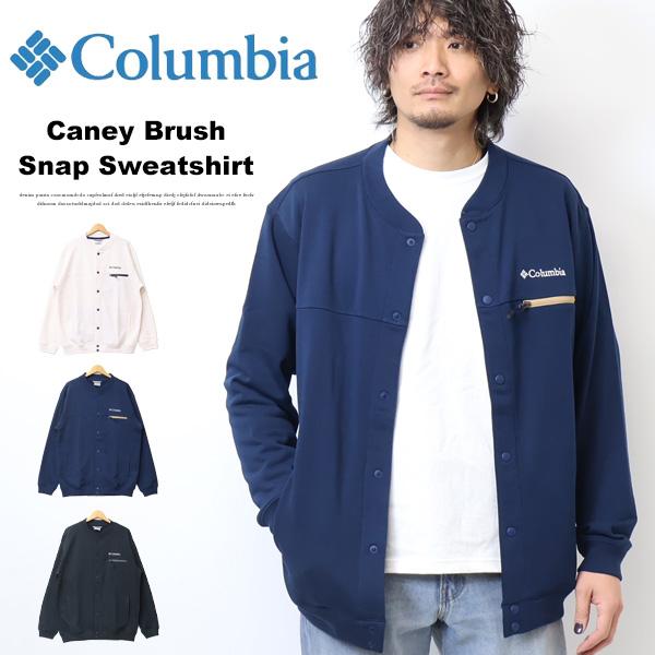 Columbia キャニーブラッシュスナップスウェットシャツ スナップジャケット ブルゾン メンズ ...