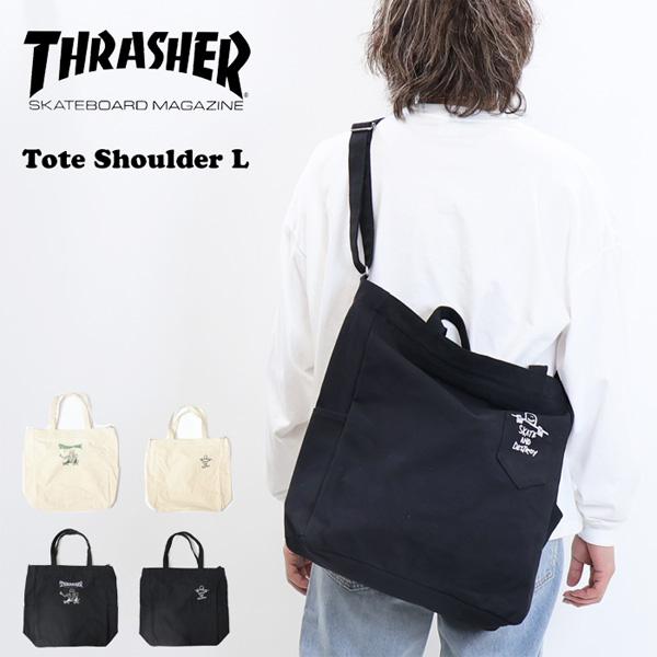 THRASHER スラッシャー キャンバス 2WAY トートバッグ ショルダーバッグ マークゴンザレ...