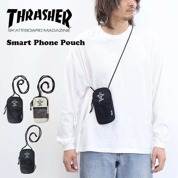 THRASHER スラッシャー スマートフォンポーチ マークゴンザレス スマホポーチ メンズ THR...