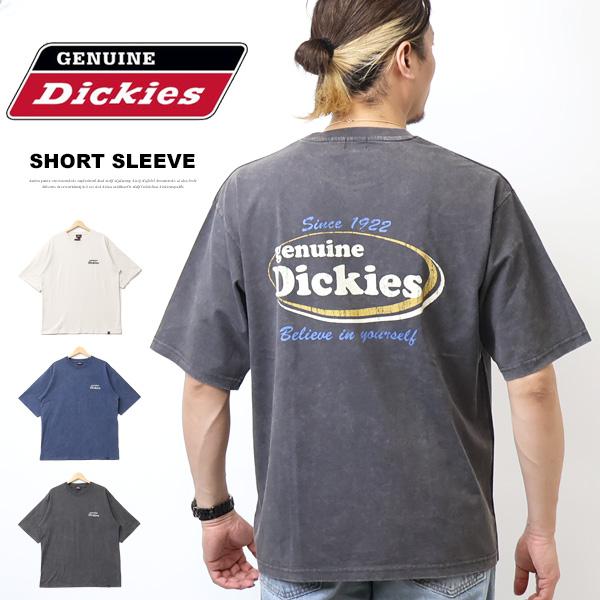 大きいサイズ GENUINE Dickies ジェニュイン ディッキーズ ピグメント加工 刺繍 プリ...