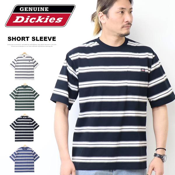 GENUINE Dickies ジェニュイン ディッキーズ 胸ポケット ボーダー 半袖Tシャツ 半T...