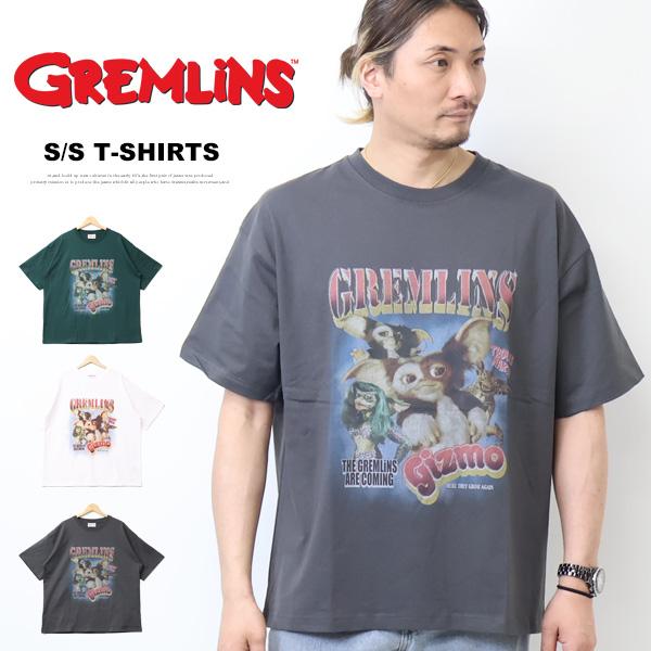 GREMLINES グレムリン プリント 半袖Tシャツ 半T メンズ ギズモ 5515001