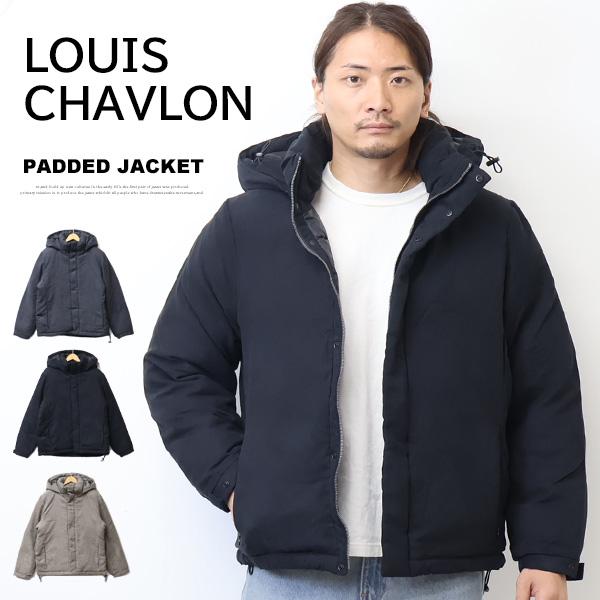 LOUIS CHAVLON ルイシャブロン ピーチ起毛 フード脱着 中綿アウター 中綿ジャケット メ...