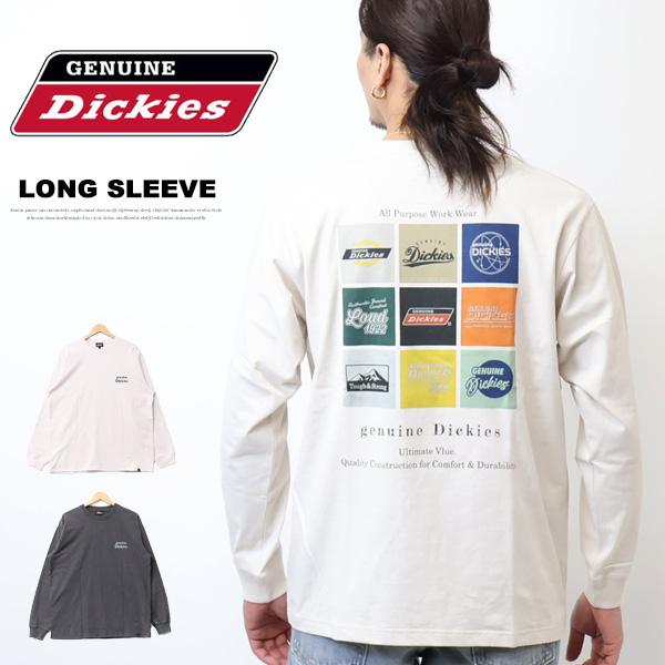 GENUINE Dickies ジェニュイン ディッキーズ ピグメント加工 プリント 長袖Tシャツ ...