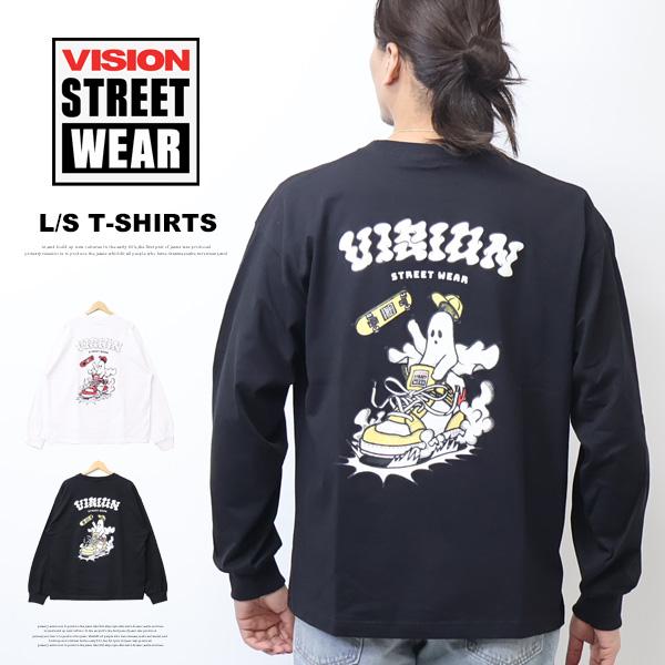 VISION STREET WEAR ビジョンストリートウェアー ゴーストスニーカー 長袖Tシャツ ...