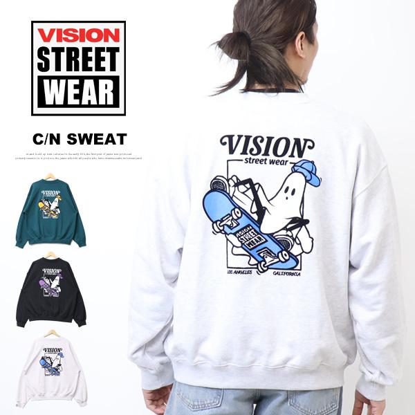 VISION STREET WEAR ビジョンストリートウェアー ゴーストスケーター スウェットシャ...