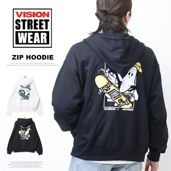 VISION STREET WEAR ビジョンストリートウェアー ゴーストスケーター スウェットジッ...