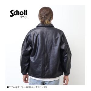 Schott ショット レザー コーチジャケッ...の詳細画像5