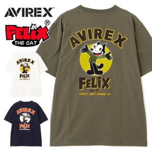AVIREX（アヴィレックス） FELIX フィリックス コラボ プリント 半袖T