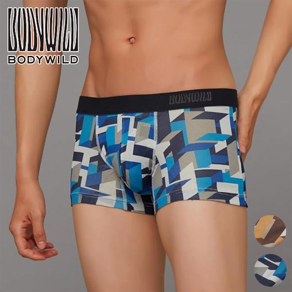 GUNZE グンゼ BODY WILD ボディワイルド ボクサーパンツ 前とじ メッシュ 吸汗速乾 ...