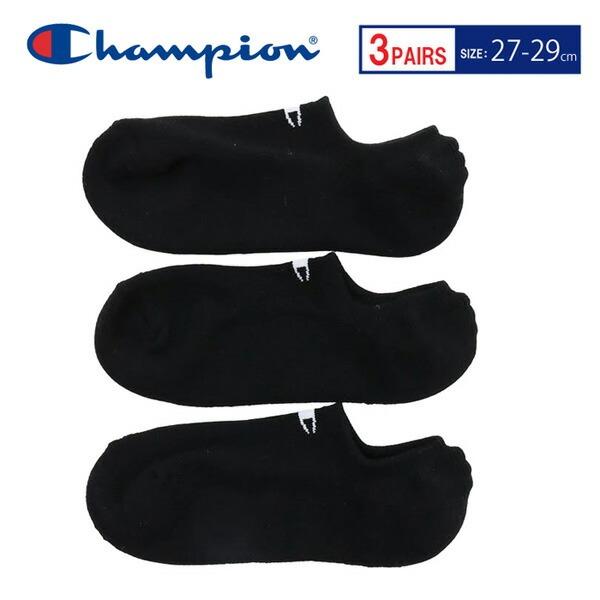 大きいサイズ Champion チャンピオン 3P ゴーストソックス ショートソックス Cロゴ 27...
