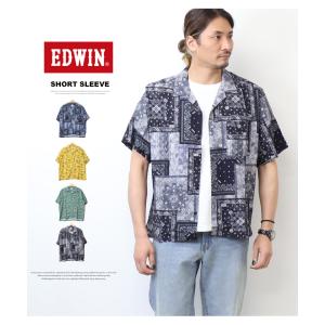 EDWIN エドウィン 半袖 アロハシャツ オ...の詳細画像1
