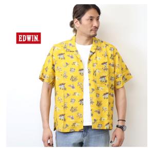 EDWIN エドウィン 半袖 アロハシャツ オ...の詳細画像4