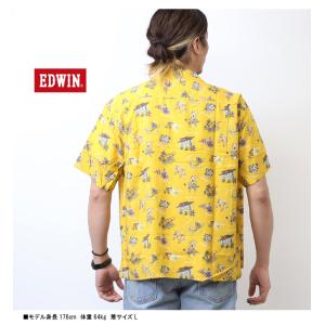 EDWIN エドウィン 半袖 アロハシャツ オ...の詳細画像5