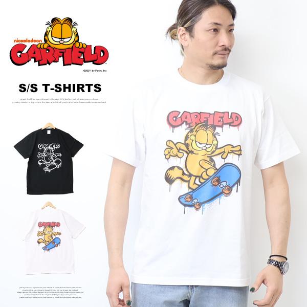 GARFIELD ガーフィールド プリント 半袖Tシャツ 半T メンズ GF2025004