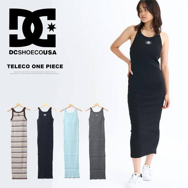DC SHOES ディーシーシュー レディース テレコ ワンピース ドレス ロング丈 送料無料 LD...
