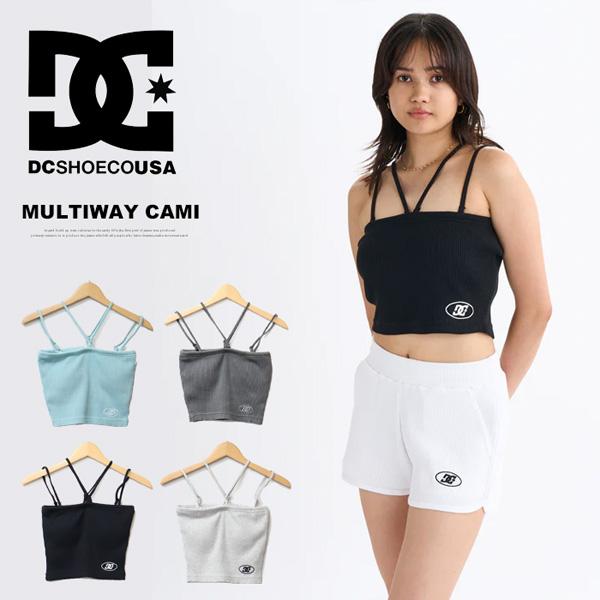DC SHOES ディーシーシュー レディース テレコ マルチウェイ キャミソール ショート丈 LS...