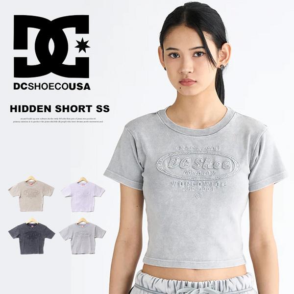 DC SHOES ディーシーシュー レディース ピグメント加工 クロップド丈 半袖Tシャツ 半T シ...