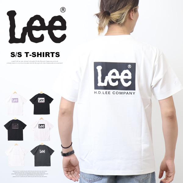 Lee リー ロゴ刺繍 バックプリント 半袖Tシャツ メンズ レディース ユニセックス LT3187