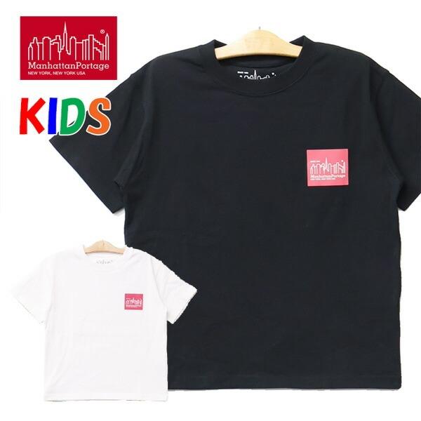 Manhattan Portage マンハッタンポーテージ キッズ ロゴプリント 半袖Tシャツ 子供...