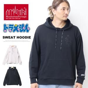 Manhattan Portage マンハッタンポーテージ ドラえもん コラボ プリント スウェットパーカー プルパーカー フーディー 裏毛 どらえもん ドラエモン MP-M624