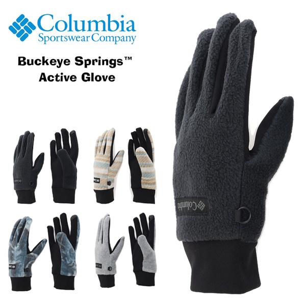 Columbia コロンビア バックアイスプリングスアクティブグローブ スマホ対応 手袋 メンズ ア...