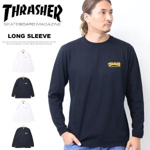 シュプリーム×スラッシャー ロゴプリント 長袖Tシャツ THRASHER（スラッシャー） SALE セール フレイムロゴプリント 長袖 T
