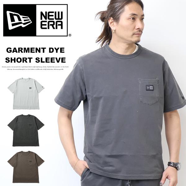 NEW ERA ニューエラ 半袖Tシャツ 半袖 ガーメントダイ コットン Tシャツ Box Logo...