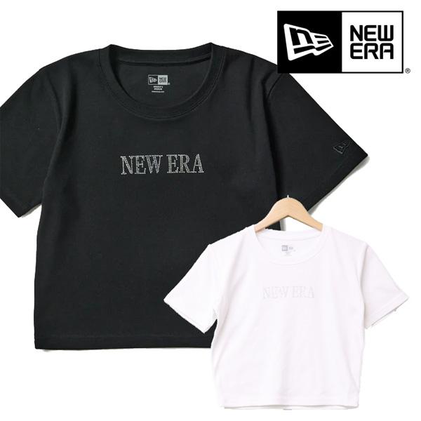 NEW ERA ニューエラ レディース Women's 半袖 ミニ Tシャツ Rhinestone ...
