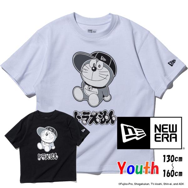 NEW ERA ニューエラ Youth キッズ コラボTシャツ ドラえもん キャップ 半袖Tシャツ ...