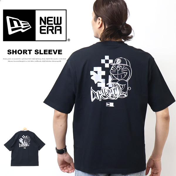 NEW ERA ニューエラ ドラえもん コラボ 半袖Tシャツ オーバーサイズド コットン Tシャツ ...