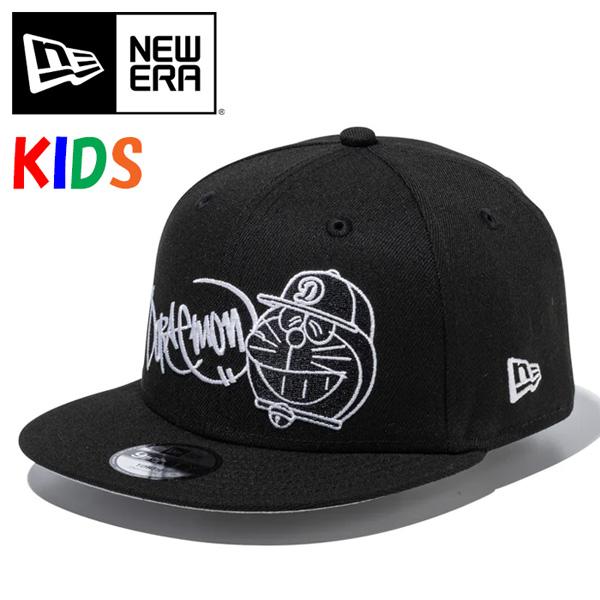NEW ERA ニューエラ キッズサイズ ドラえもん コラボ キャップ グラフィティ ブラック 帽子...