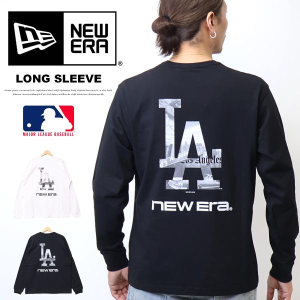 NEW ERA ニューエラ 長袖 コットン Tシャツ ロサンゼルス・ドジャース 長袖Tシャツ ロンT...