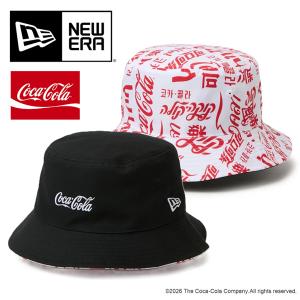 NEW ERA ニューエラ バケット01 リバーシブル Coca-Cola コカ・コーラ コラボ バケットハット バケハ 帽子 メンズ 送料無料 15154783 ブラック