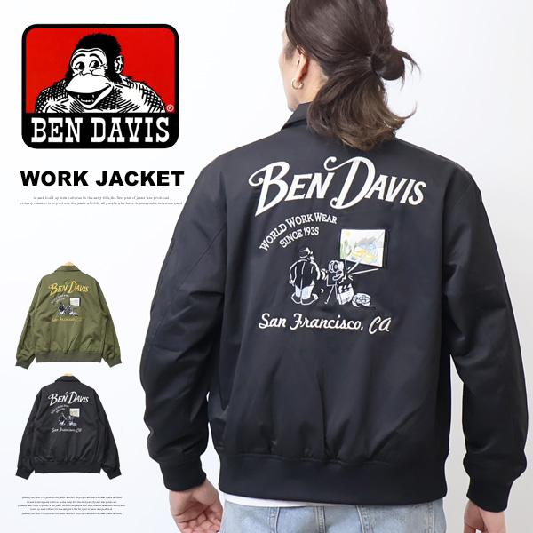 BEN DAVIS ベンデイビス 刺繍 ワッペン ワークジャケット メンズ ライトアウター ブルゾン...