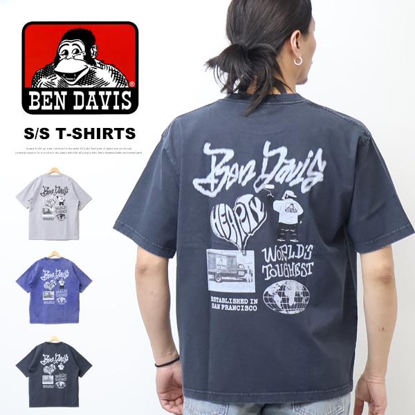 BEN DAVIS ベンデイビス ヴィンテージ加工 プリント 半袖Tシャツ TAGGING ビッグシ...