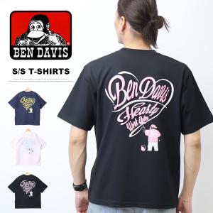 BEN DAVIS ベンデイビス ハート バックプリント 半袖Tシャツ ビッグシルエット 半T メンズ ベンデビ ゴリラ 26580048