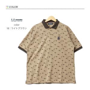 U.P renoma レノマ 総柄 半袖ポロシ...の詳細画像3