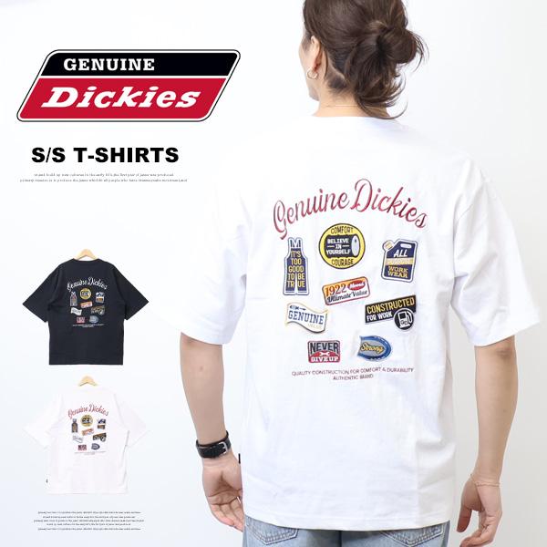 GENUINE Dickies ジェニュイン ディッキーズ 刺繍 マルチワッペン 半袖Tシャツ 半T...