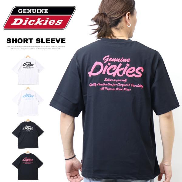 GENUINE Dickies ジェニュイン ディッキーズ チェーン刺繍 半袖Tシャツ 半T ビッグ...