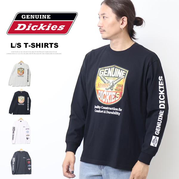 大きいサイズ GENUINE Dickies ジェニュイン ディッキーズ プリント 長袖Tシャツ ロ...