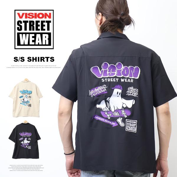 VISION STREET WEAR ビジョンストリートウェアー ゴーストスケーター 半袖シャツ メ...