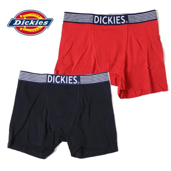 Dickies ディッキーズ ボクサーパンツ 前とじ 無地 ウエストロゴ アンダーウェア 下着 メン...