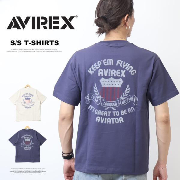 AVIREX アヴィレックス 半袖Tシャツ KEEP EM FLYING メンズ 半T アビレックス...