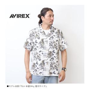 AVIREX アヴィレックス アロハシャツ T...の詳細画像4