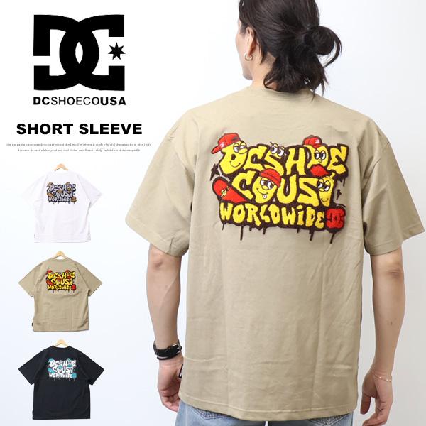 DC SHOES ディーシーシュー サガラ刺繍 半袖Tシャツ 半T ビッグシルエット メンズ DST...