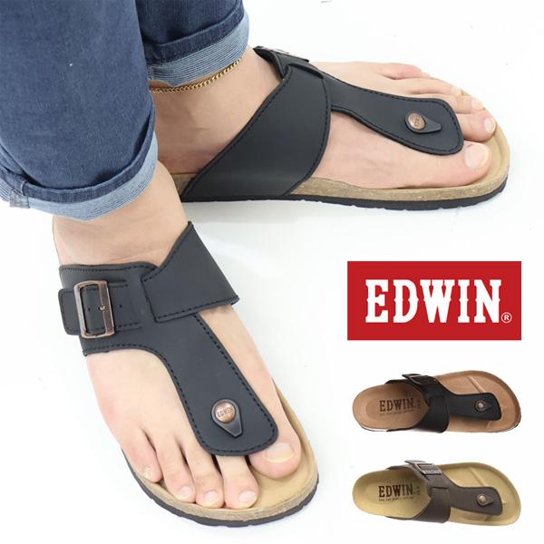 EDWIN エドウィン トング フットベットサンダル メンズ カジュアル サンダル 夏 EW9123